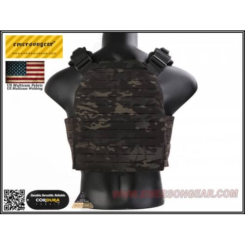 Emerson Gear FS Style Strandhogg Plate Carrier - Multicam Black - Longshot Tactical