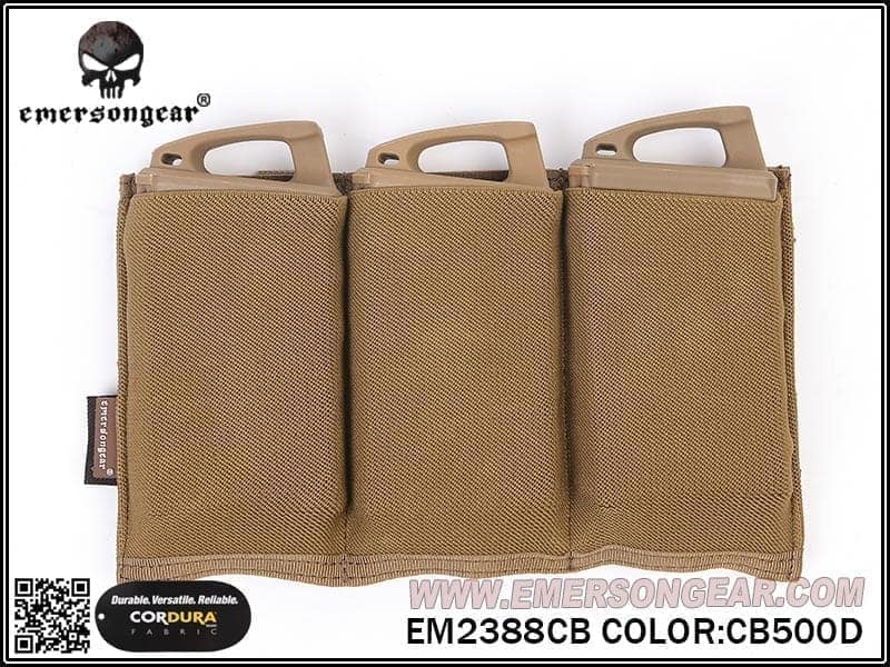 Emerson Gear Triple Elastic Magazine Pouch - Longshot Tactical