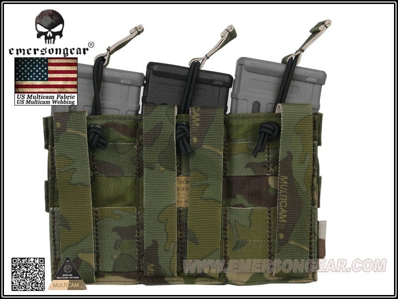 Emerson Triple 5.56 Open Top Magazine Pouch - Longshot Tactical