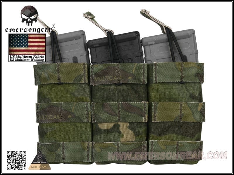Emerson Triple 5.56 Open Top Magazine Pouch - Longshot Tactical