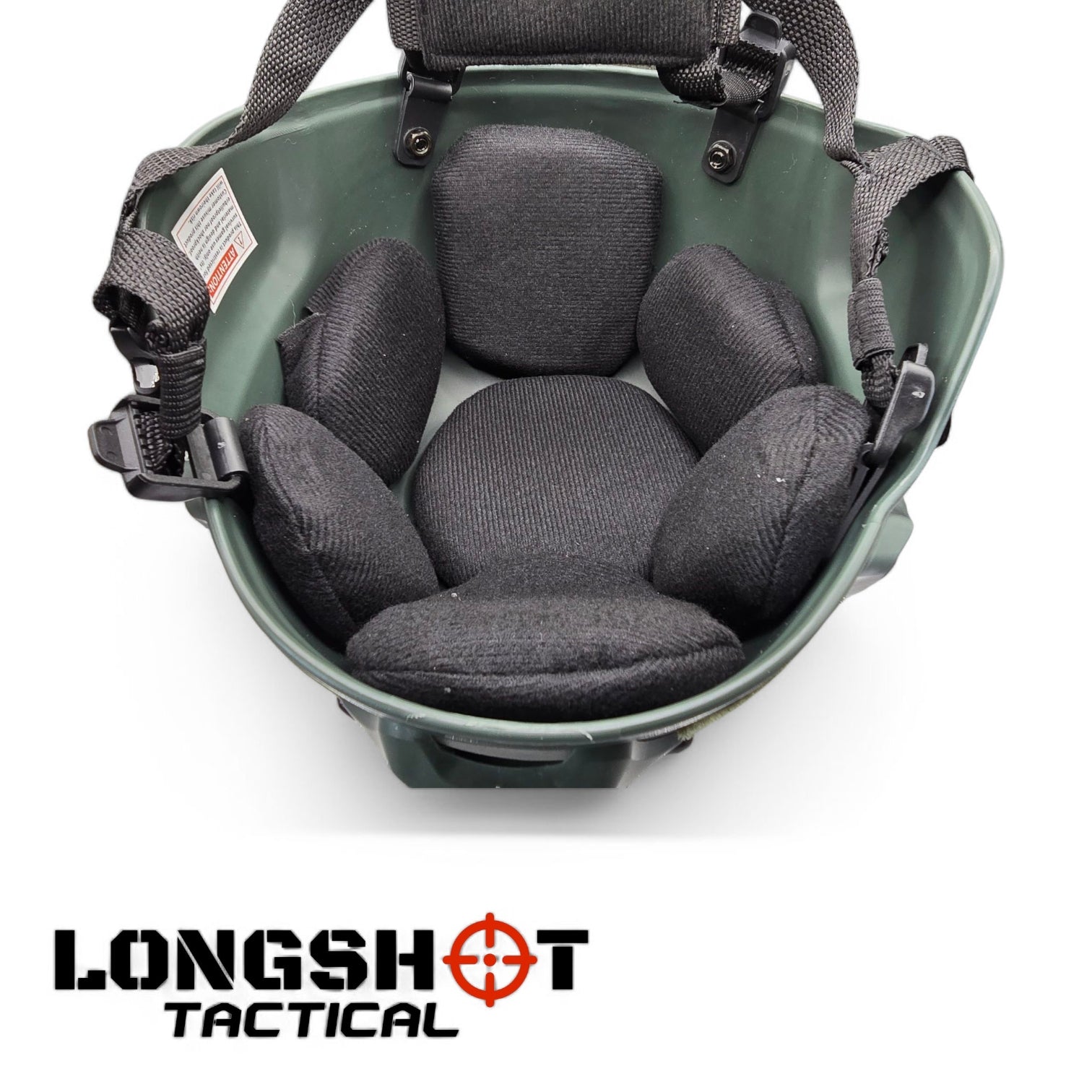 FAST Tactical Helmet for Airsoft, Paintball & SWAT – Adjustable & Padded (Black/Green) - Longshot Tactical