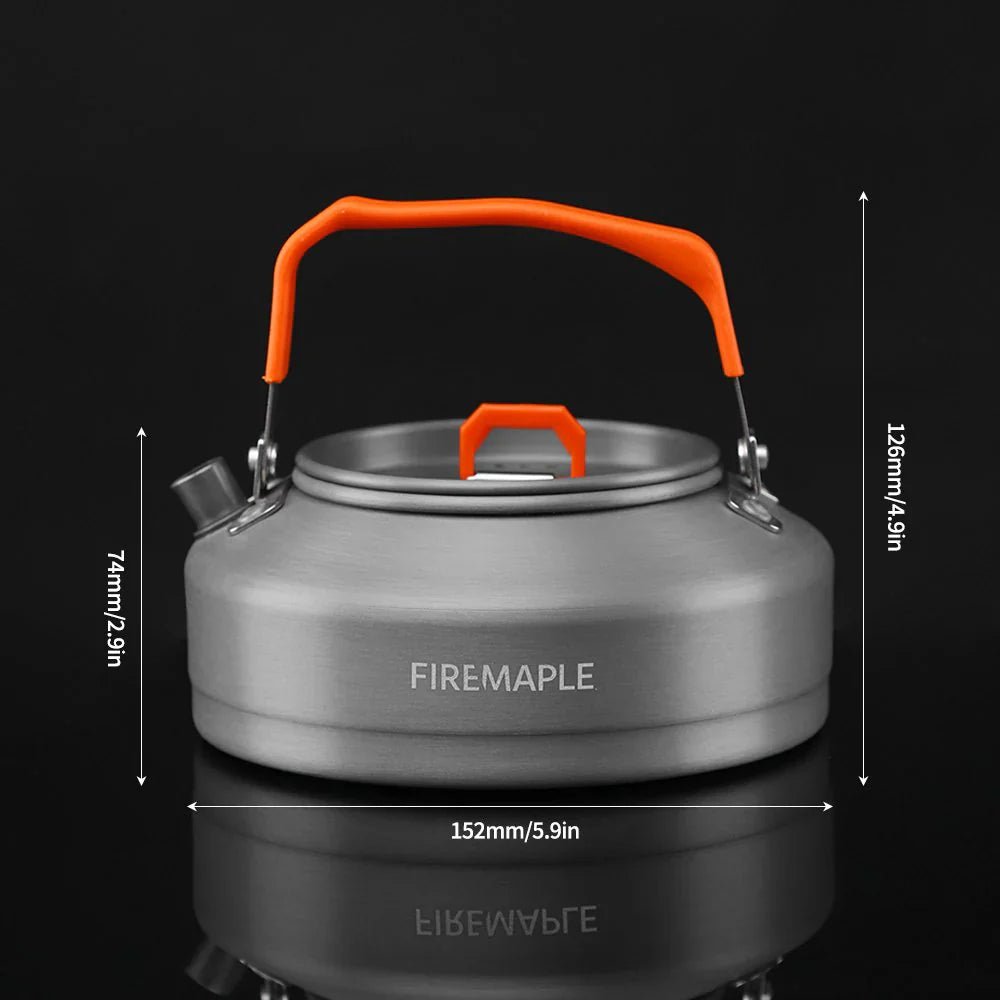 FireMaple Feast T3 Aluminium Kettle 0.8L (Black Handle) - Longshot Tactical