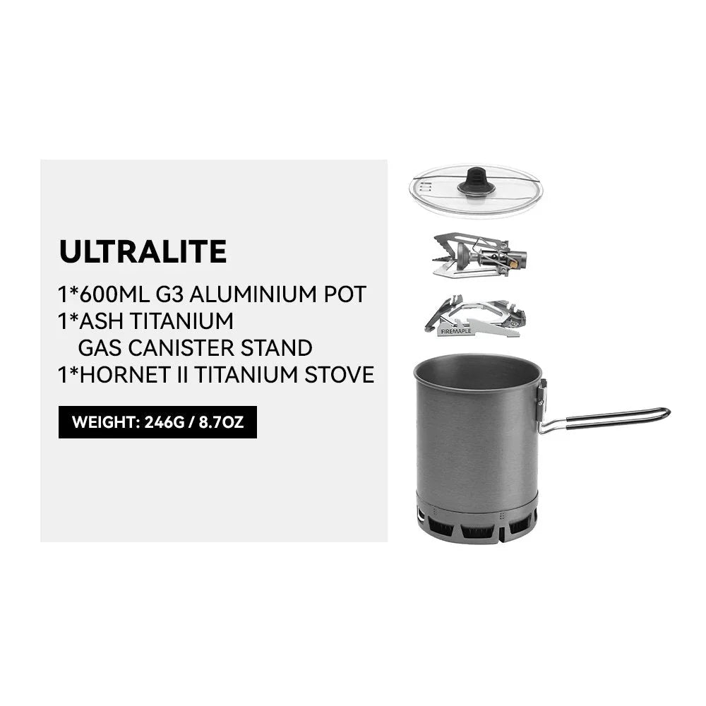 Firemaple Petrel G3 Ultralight Cooking system with Stove - Longshot Tactical
