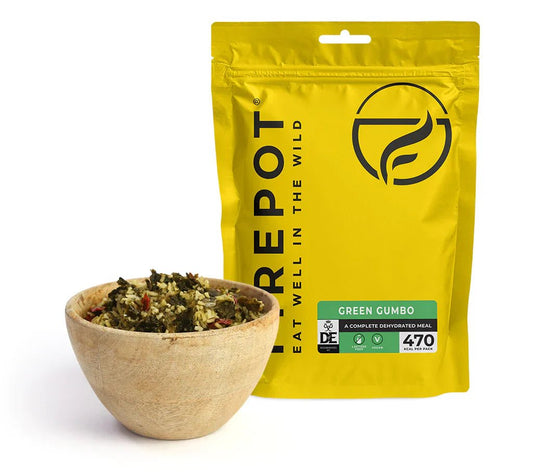 Firepot Green Gumbo Dehydrated Meal (Vegan - 110g) - Longshot Tactical