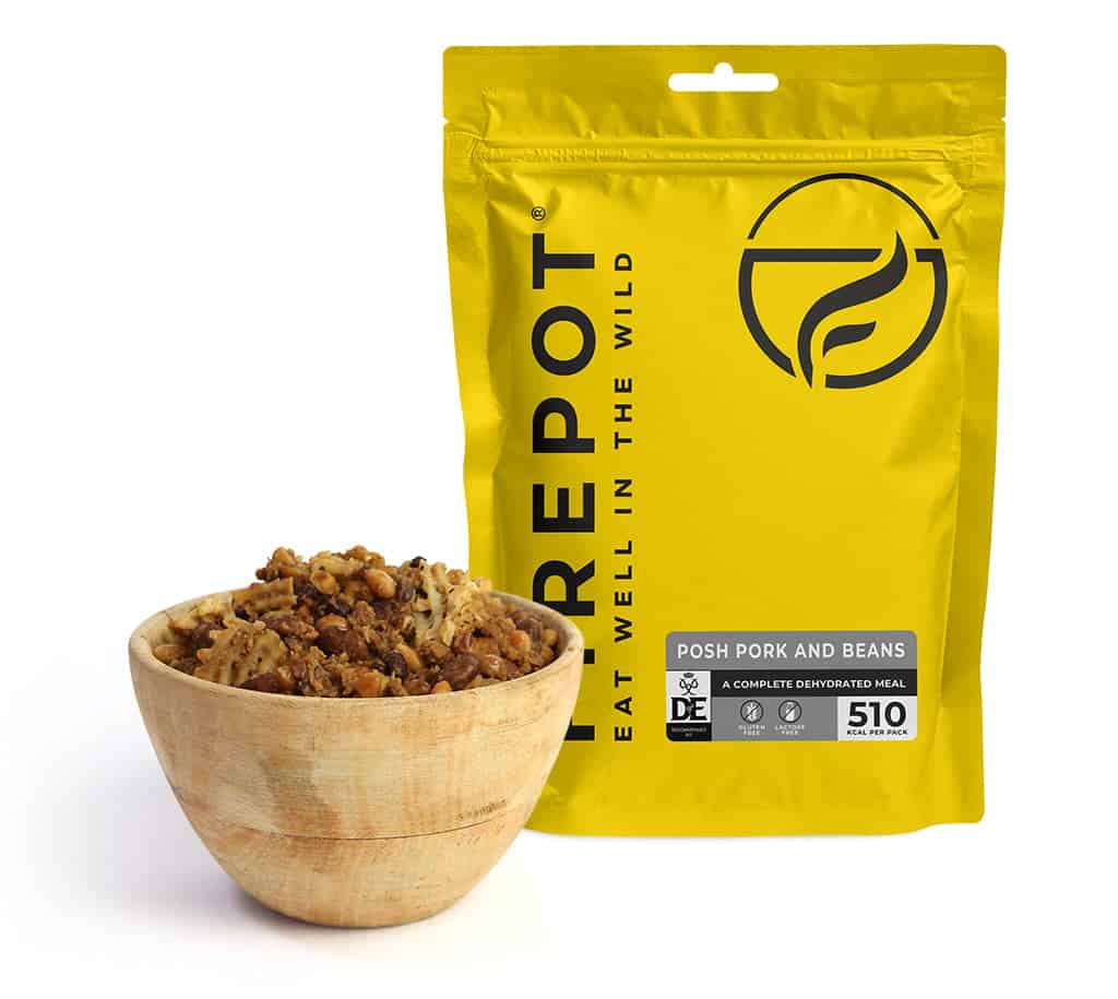 Firepot Posh Pork and Beans Dehydrated 135g - Longshot Tactical