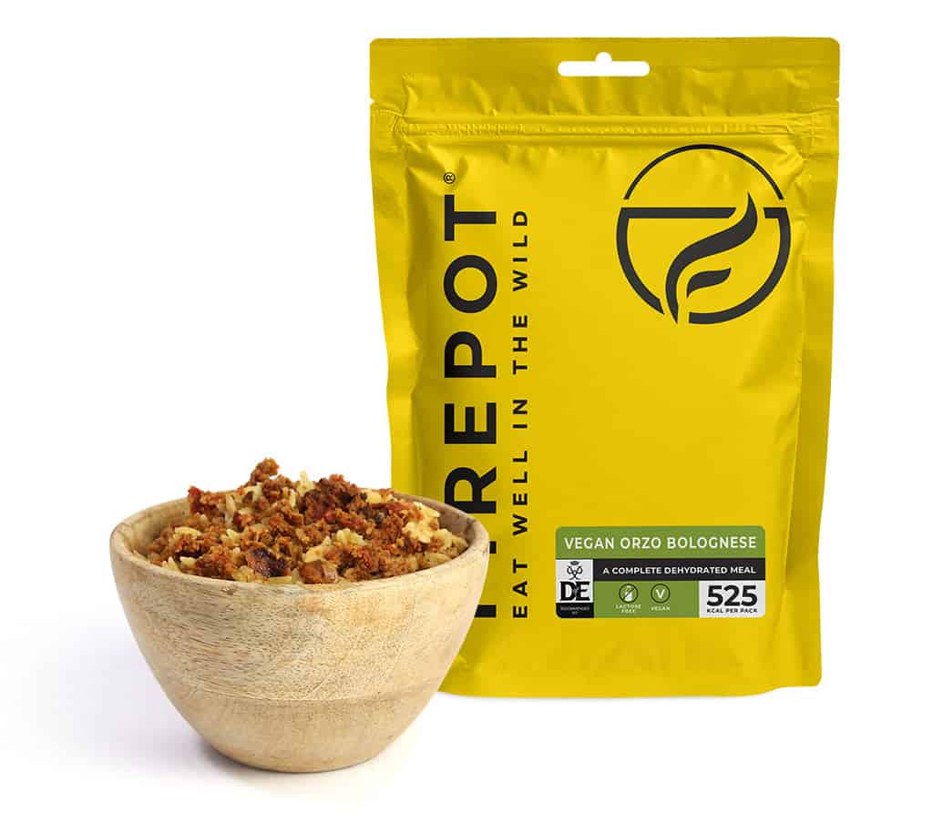 Firepot Vegan Orzo Bolognese 135g Dehydrated - Longshot Tactical