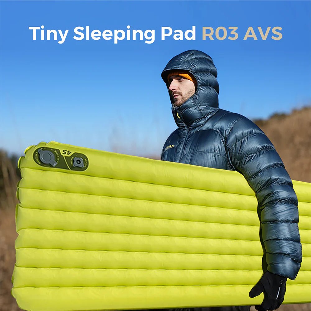 Flextail Gear Tiny Sleeping Pad R03 AVS - 3.5 L - Value 3 Season Sleeping Pad with Pump (Large) - Longshot Tactical