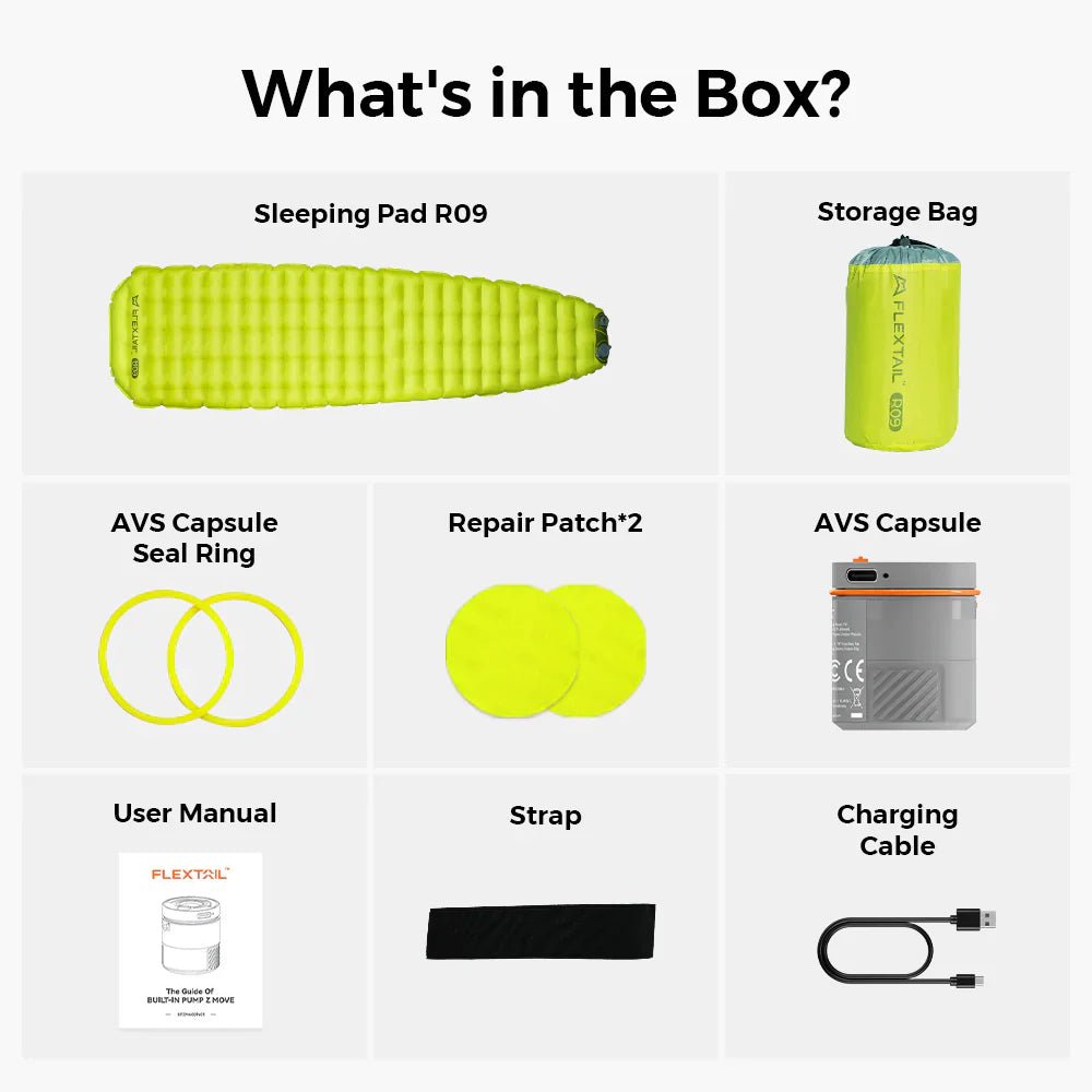 Flextail Gear Tiny Sleeping Pad R09 AVS Mummy Large - Longshot Tactical