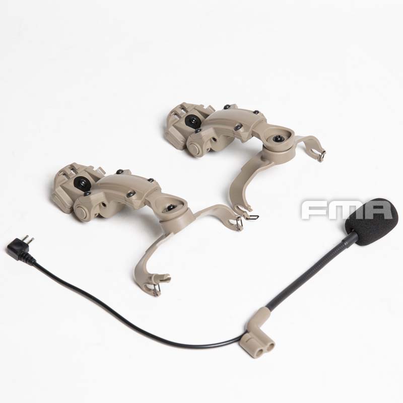 FMA Comtac II / III Helmet Arc Rail Headset Adapter - Longshot Tactical