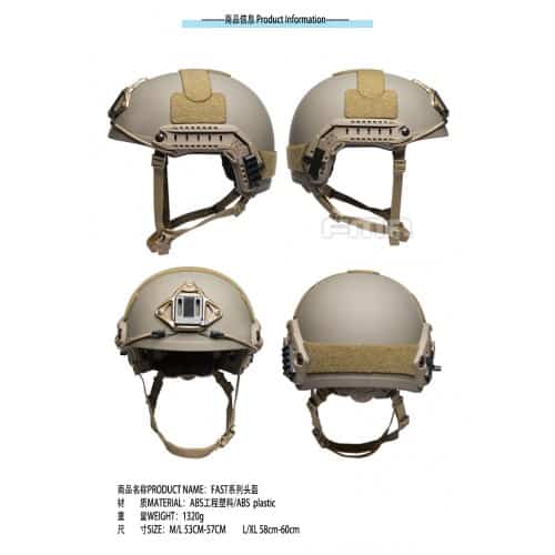 FMA Fast Helmet (Heavyweight) L/XL - Longshot Tactical