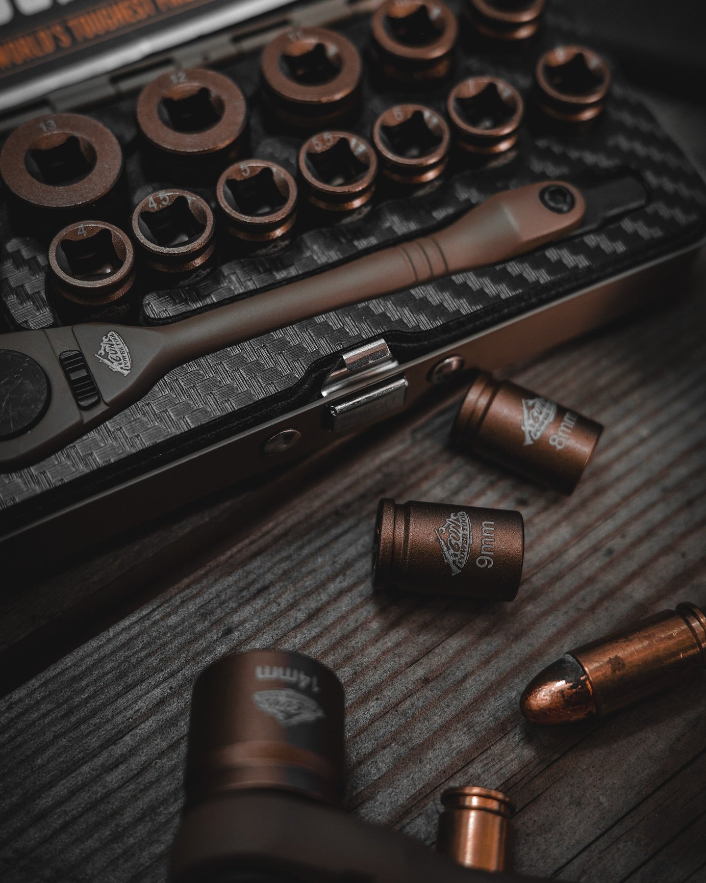 GPT 14 Piece Shell Ratchet Socket Set - Longshot Tactical