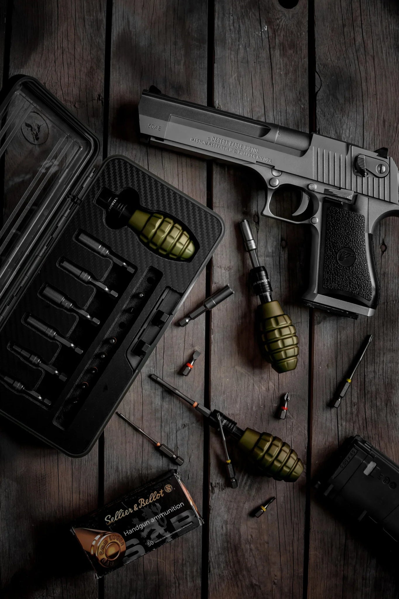 GPT 17 - Piece Grenade - Style Airsoft Valve Tool Kit - Longshot Tactical