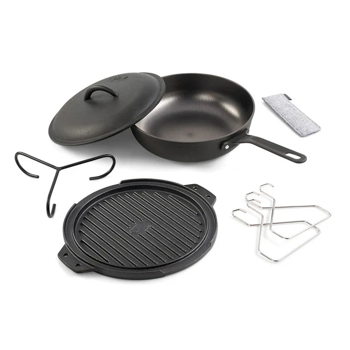 GSI Outdoors Guidecast 10" Cast Iron Cookset - Longshot Tactical