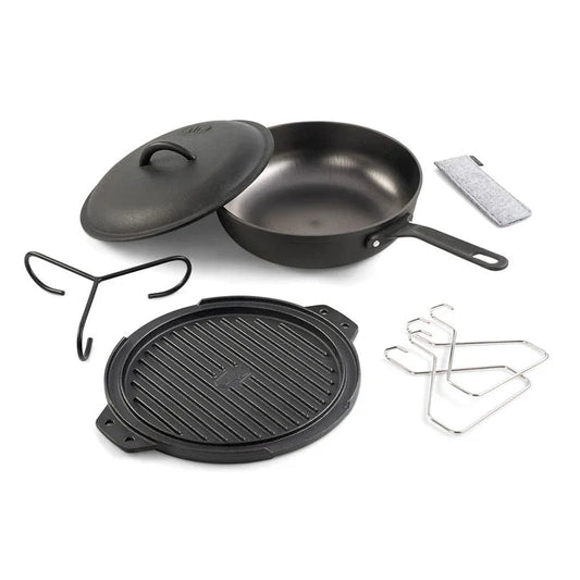 GSI Outdoors Guidecast 10" Cast Iron Cookset - Longshot Tactical