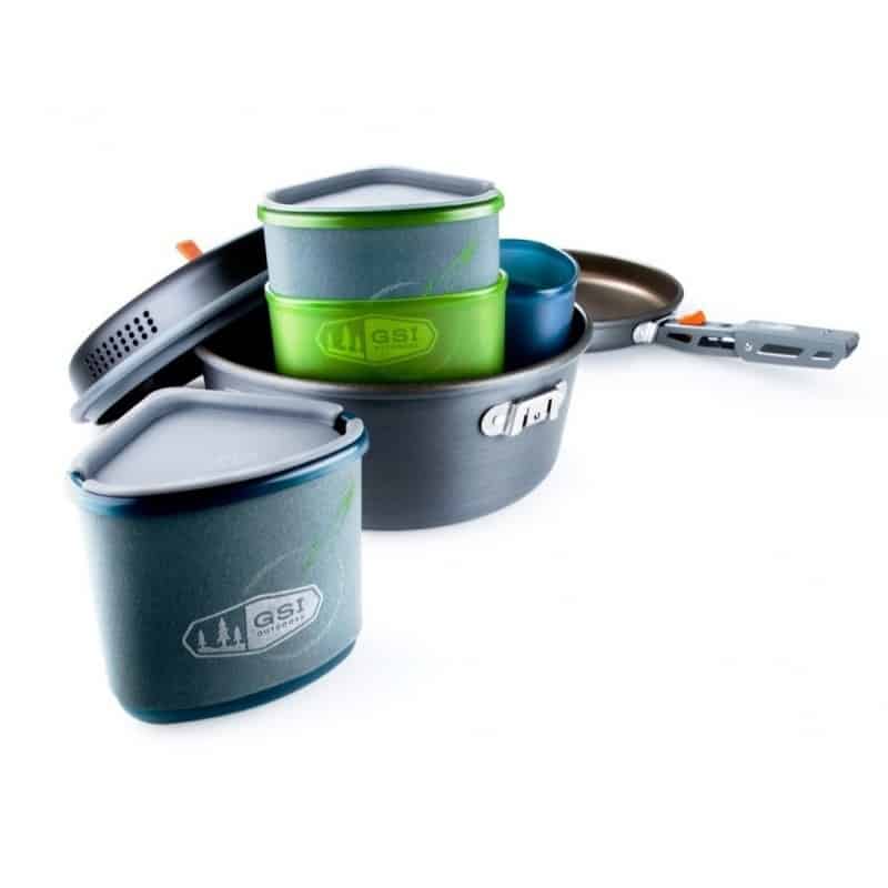 GSI Pinnacle Backpacker Cook and Eat set 2 Person - Longshot Tactical