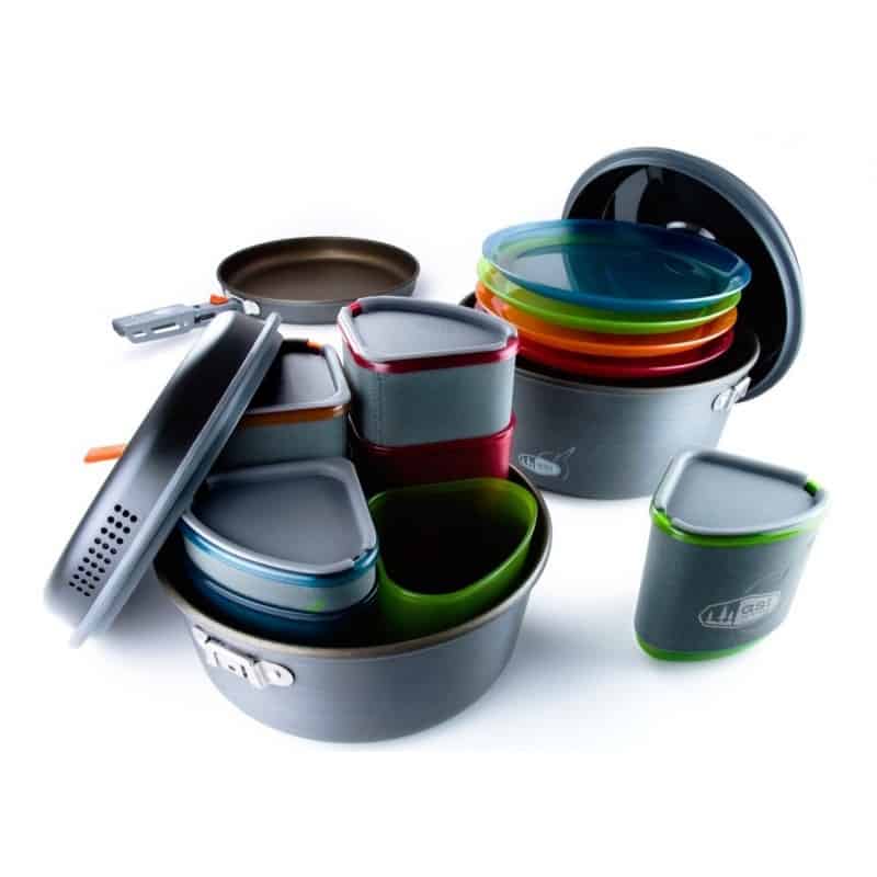 GSI Pinnacle Camper Cook and Eat Set 4 Person - Longshot Tactical
