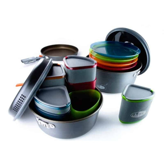 GSI Pinnacle Camper Cook and Eat Set 4 Person - Longshot Tactical