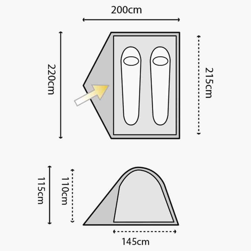 Highlander Birch 2 Tent - Longshot Tactical