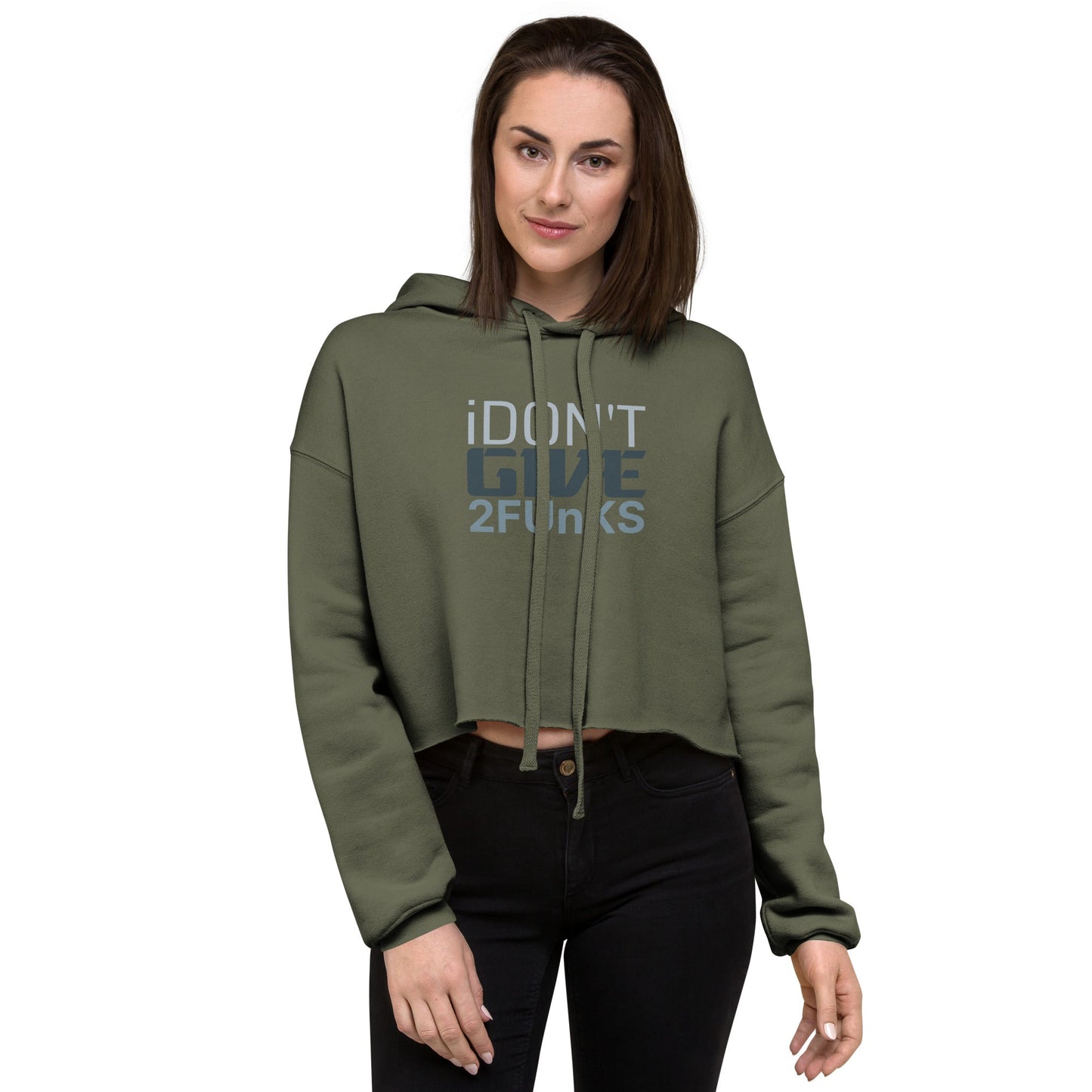 I don't give 2 funks Crop Hoodie - Longshot Tactical
