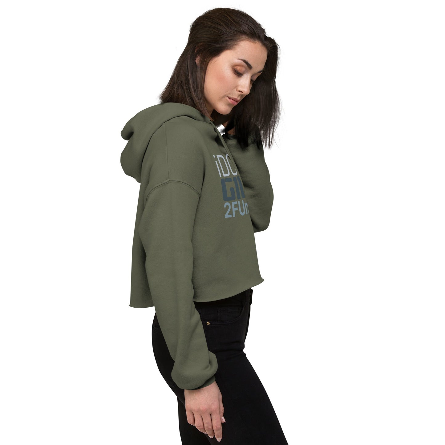 I don't give 2 funks Crop Hoodie - Longshot Tactical
