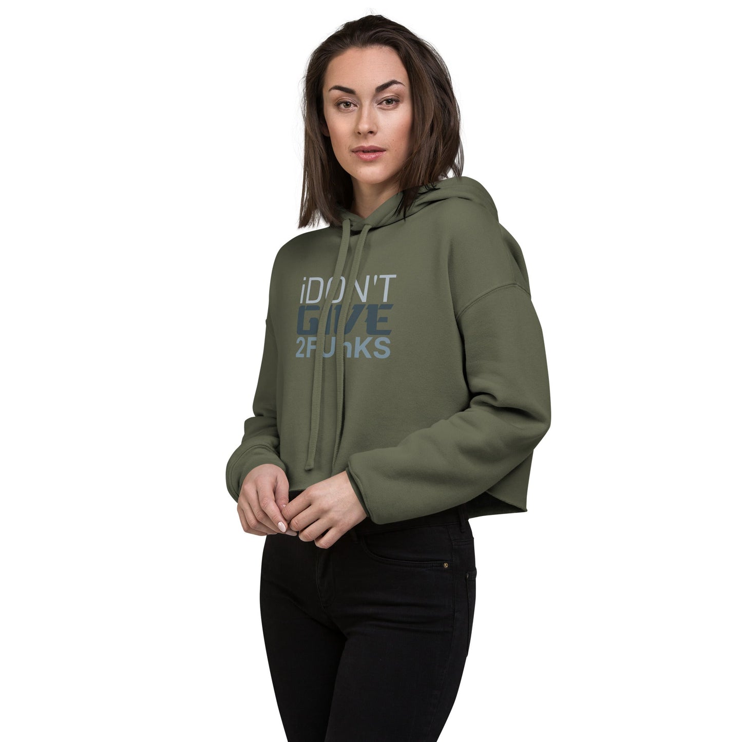 I don't give 2 funks Crop Hoodie - Longshot Tactical