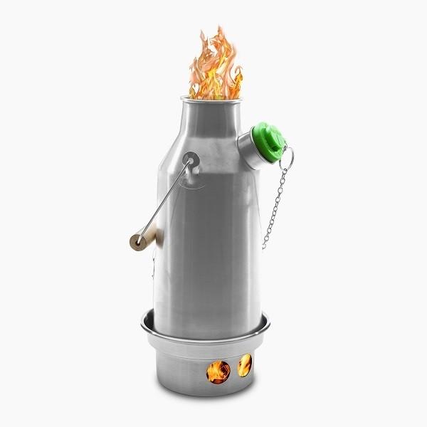 Kelly Kettle Trekker' Kit Fire Kettle and Stove (Stainless Steel) - Longshot Tactical