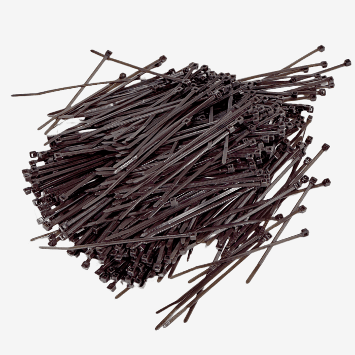 KMCS Cable Zip Ties Brown 500 pcs - Longshot Tactical