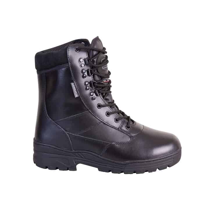 Kombat UK Leather Patrol Boot 8" - Black - Longshot Tactical