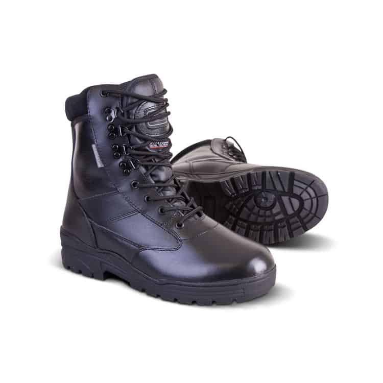Kombat UK Leather Patrol Boot 8" - Black - Longshot Tactical