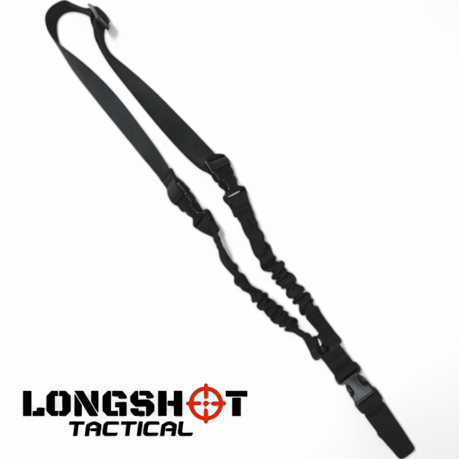 Longshot Tactical Airsoft Rifle Sling — Black - Longshot Tactical