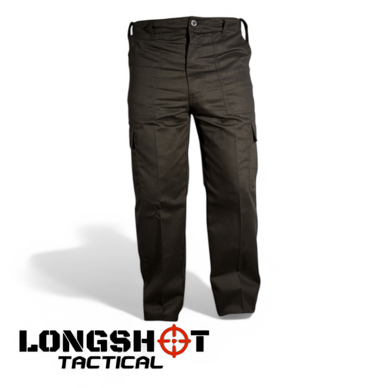 Mens Black Combat Trousers - Longshot Tactical