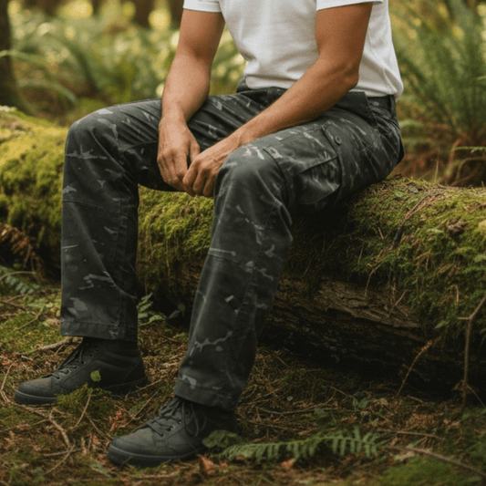 Men's Combat Trousers – BTP Black Camo - Longshot Tactical