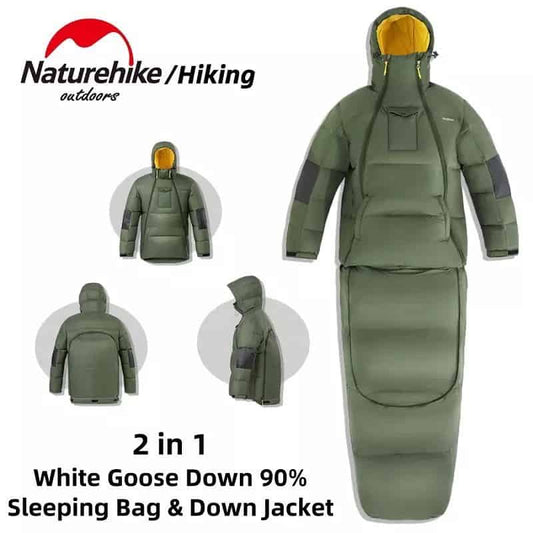 Naturehike 2 in 1 Sleeping Bag and Down Jacket - Longshot Tactical