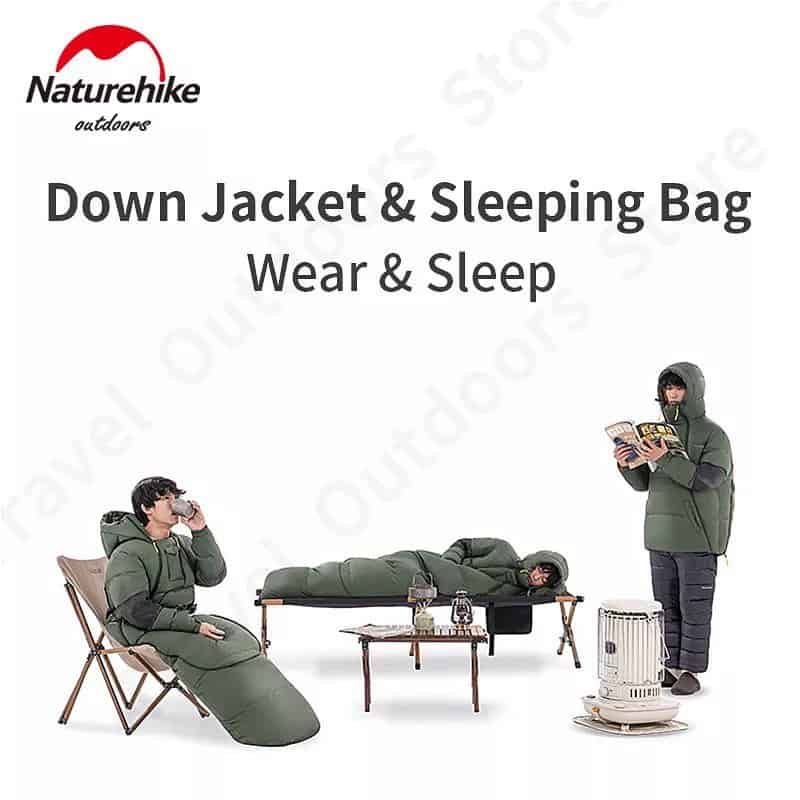 Naturehike 2 in 1 Sleeping Bag and Down Jacket - Longshot Tactical