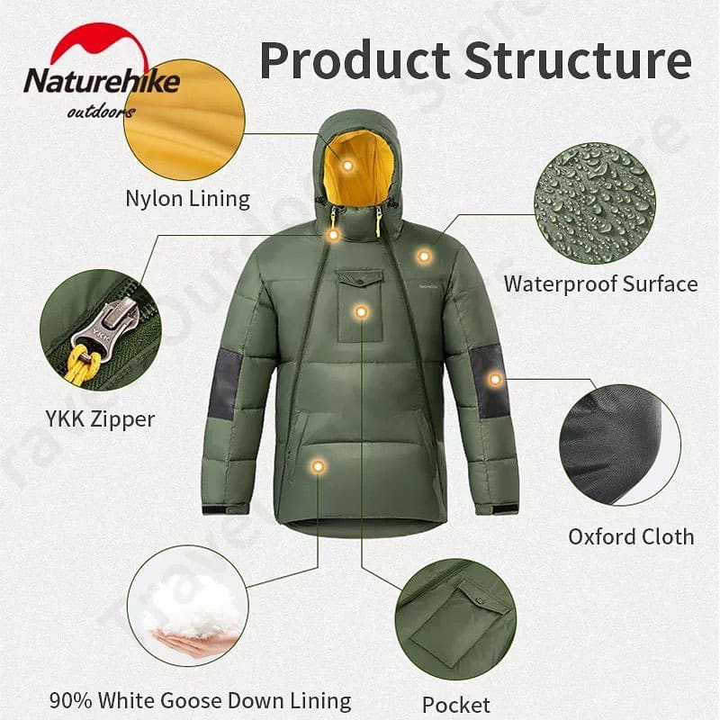 Naturehike 2 in 1 Sleeping Bag and Down Jacket - Longshot Tactical
