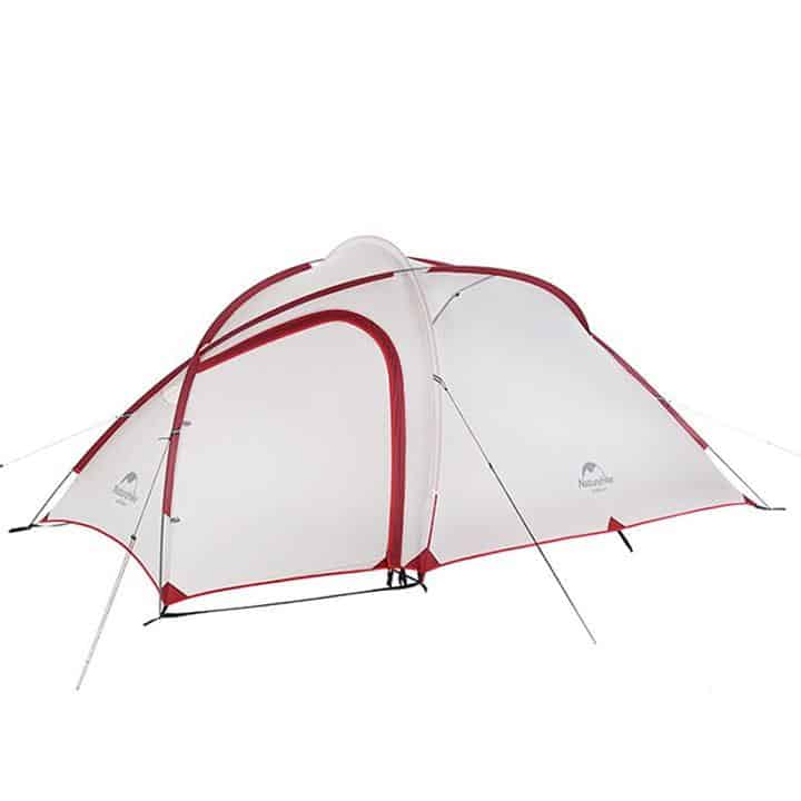 Naturehike Hiby 2 - 3 Person Tent (Grey/Red) - Longshot Tactical