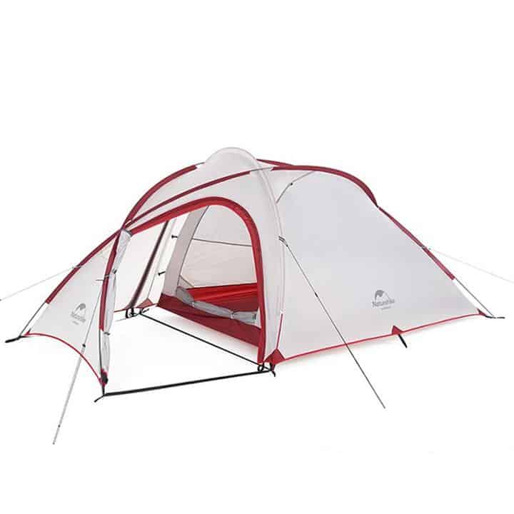 Naturehike Hiby 2 - 3 Person Tent (Grey/Red) - Longshot Tactical