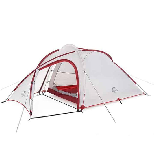 Naturehike Hiby 2 - 3 Person Tent (Grey/Red) - Longshot Tactical