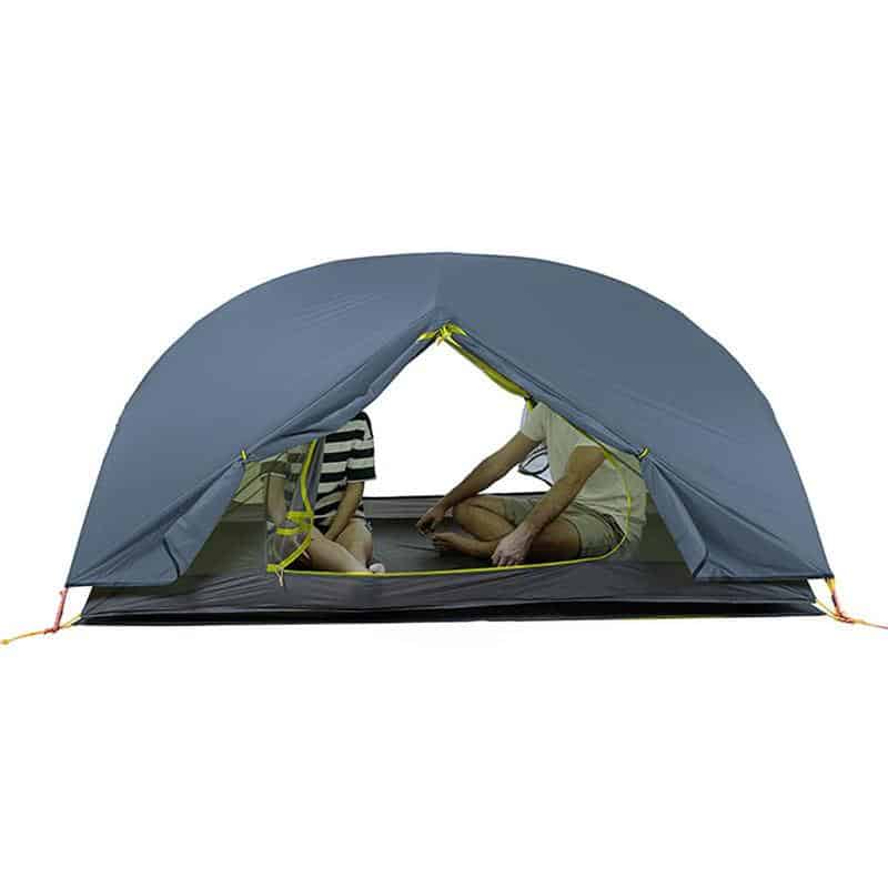Naturehike Mongar Ultralight 2 Man Tent (Blue with Mat) - Longshot Tactical