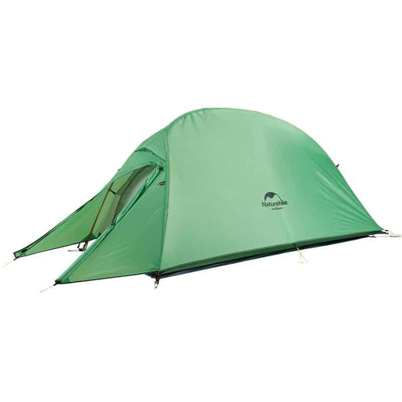 Naturehike Outdoor Camping CloudUp Tent 201T Green with Mat - Longshot Tactical
