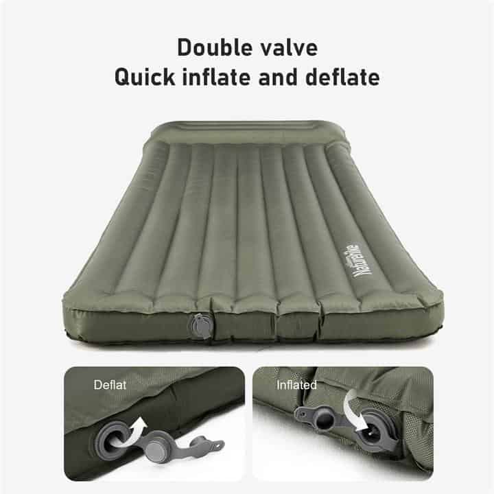 Naturehike Thick TPU Inflatable Sleeping Mat With Pillow (Wide) - Longshot Tactical