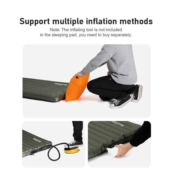 Naturehike Thick TPU Inflatable Sleeping Mat With Pillow (Wide) - Longshot Tactical