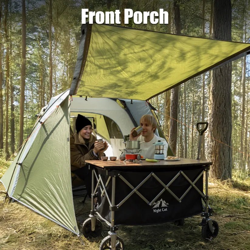 Night Cat 3 - Person Pop - Up Cabin Tent with Porch - Longshot Tactical