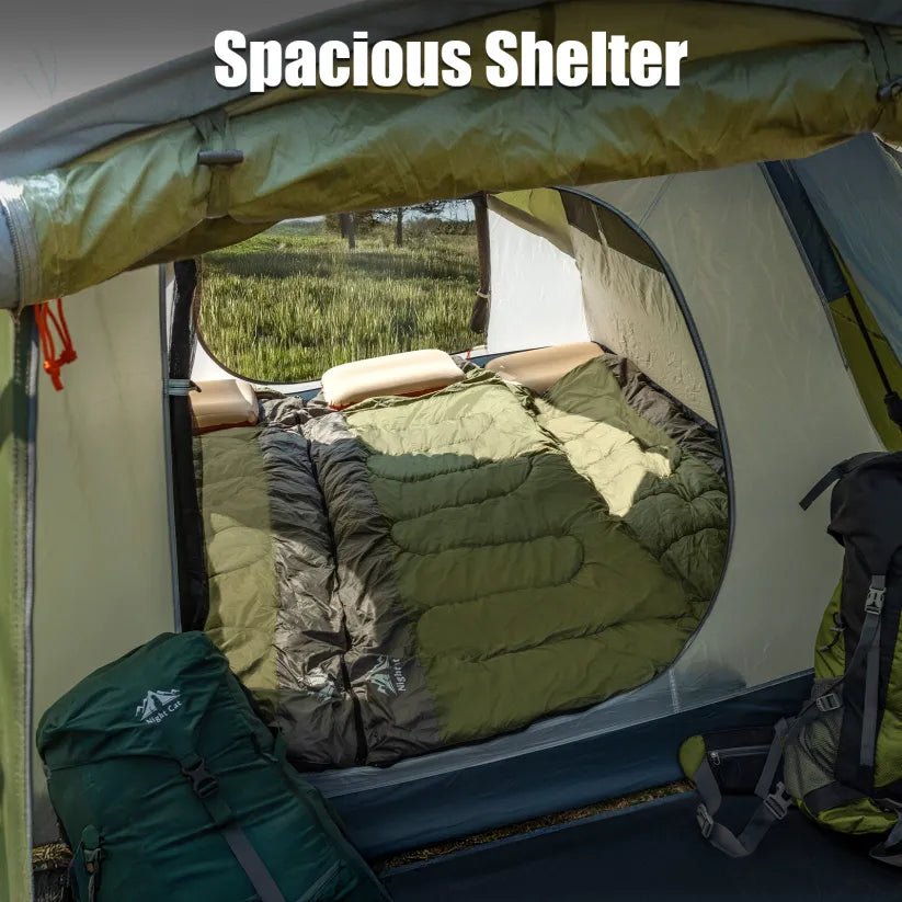Night Cat 3 - Person Pop - Up Cabin Tent with Porch - Longshot Tactical