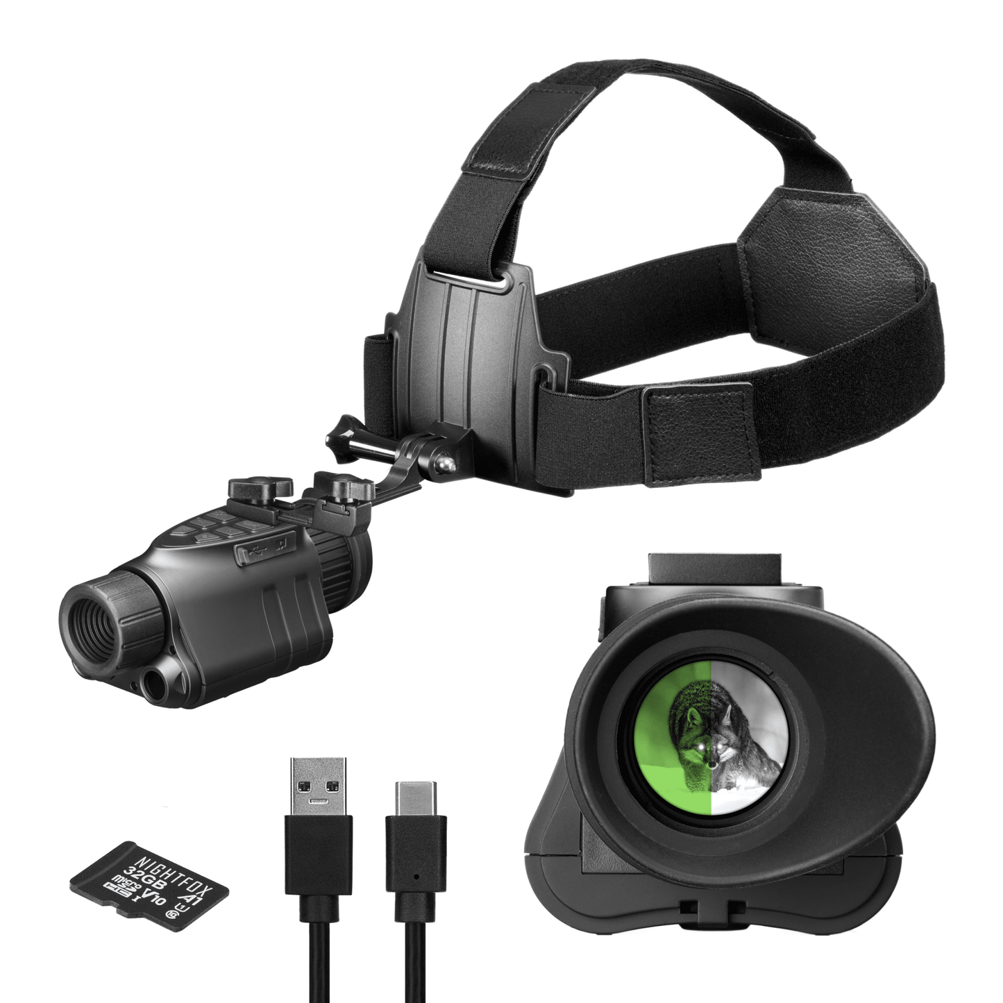 Nightfox Prowl Monocular Night Vision Goggles - Longshot Tactical