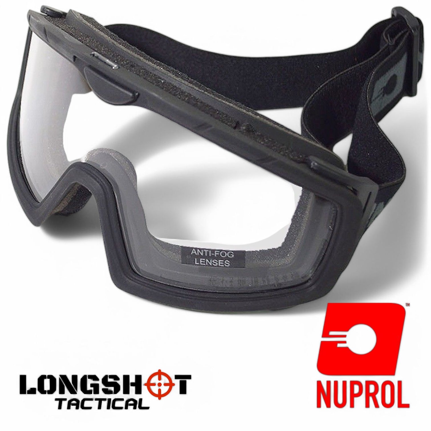 Nuprol Black Battle Visor Tactical Airsoft Goggles - Longshot Tactical