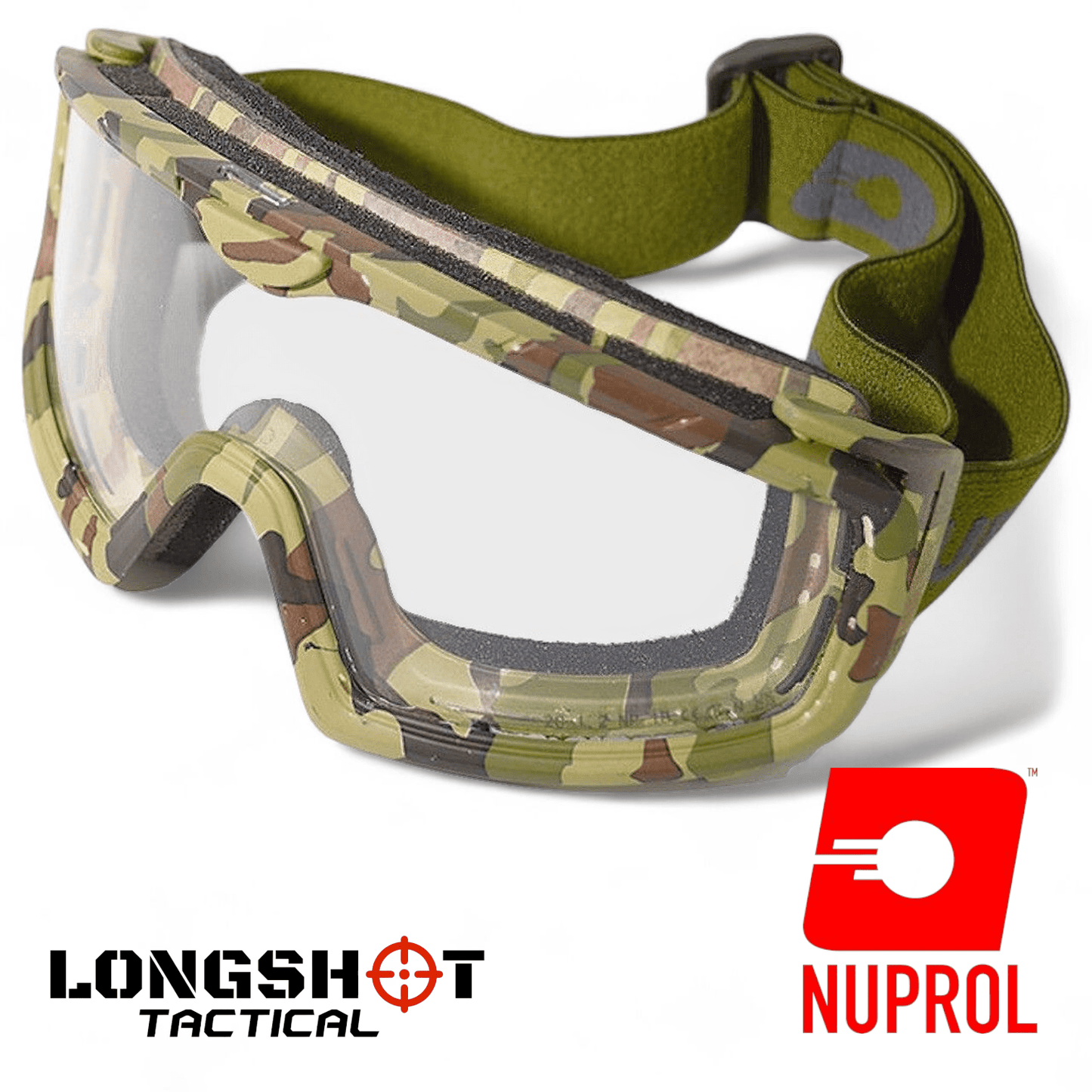 Nuprol Camo Battle Visor Tactical Airsoft Goggles - Longshot Tactical