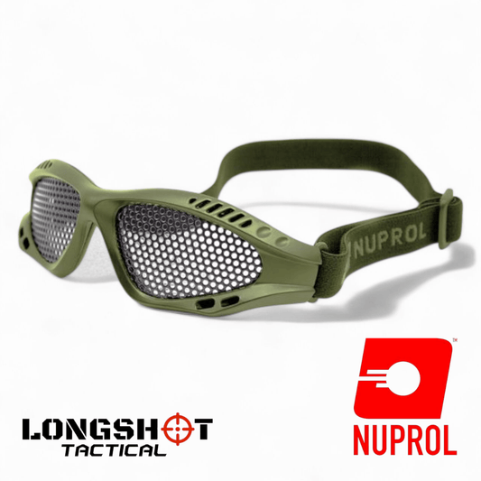 Nuprol Tactical Airsoft Shades Eye Protection - Green, Small - Longshot Tactical