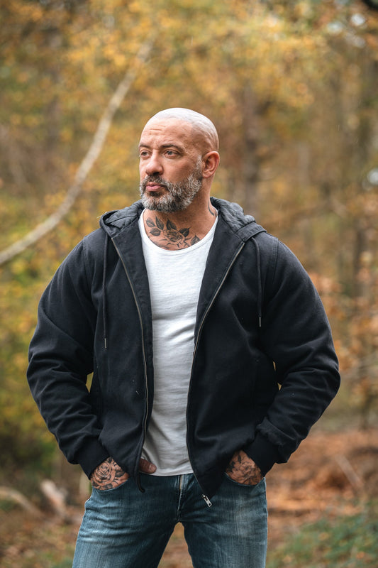 NVYSKN Canvas Bomber Jacket – Heavyweight Cotton Duck Coat - Longshot Tactical