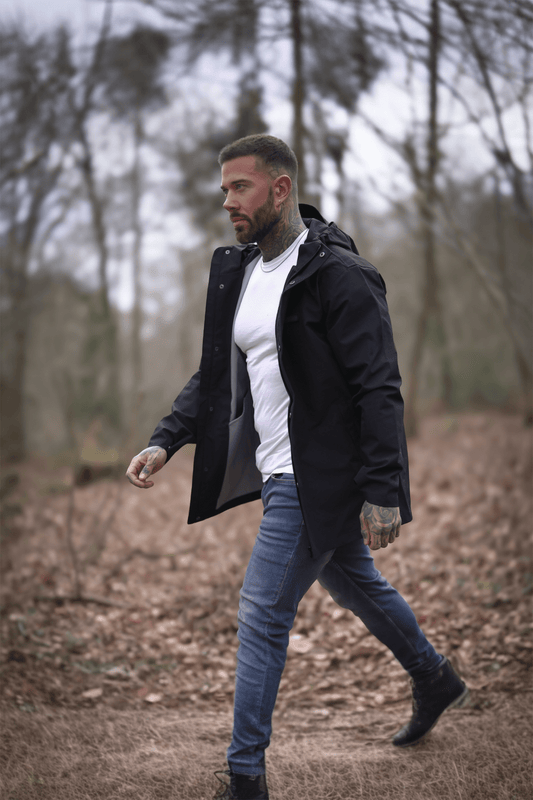 NVYSKN Waterproof Overcoat – 3 - Layer Hooded Rain Jacket - Longshot Tactical